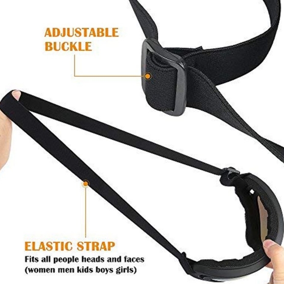 Gray Ski Goggles Snowboard Goggles Kids Youth Adults Men Women UV ATV - Picture 9 of 10